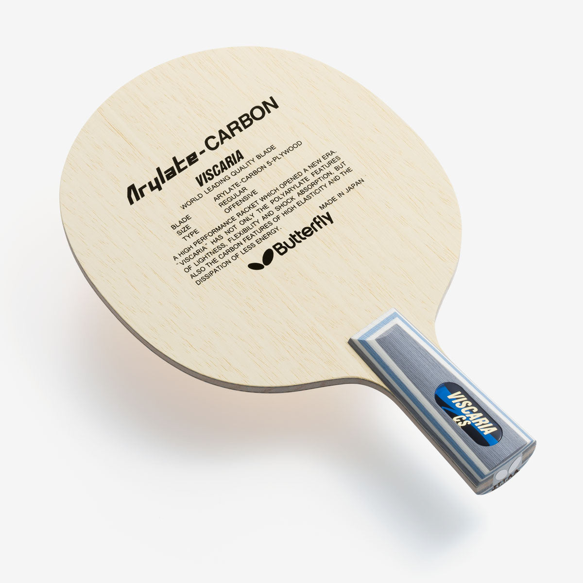 Butterfly Viscaria SUPER ALC CS 本体 Butterfly Viscaria Blade – My Table Tennis Club